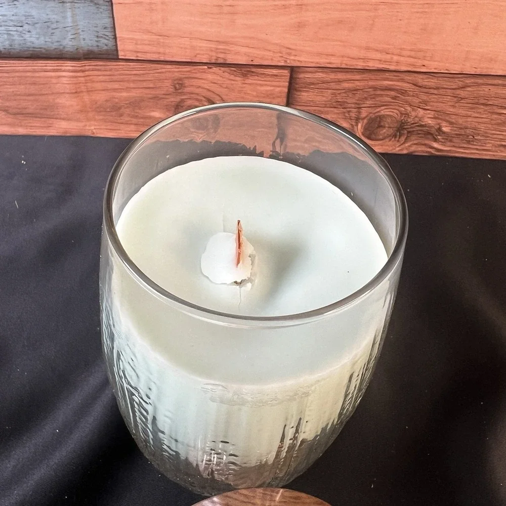 Yankee Candle Pure Radiance Crackling Merry Mint Scented Lumiwick Candle - 22 Oz